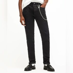 ALLSAINTS Cigarette Skinny Fit Stretch Denim Jeans Black 31